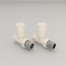 Essenziale Straight Manual Radiator Valve White