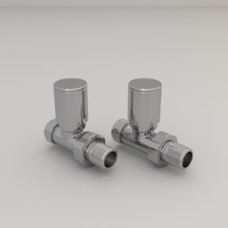 Essenziale Straight Manual Radiator Valve Chrome