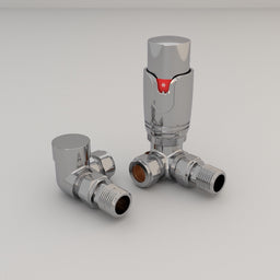 Essenziale Corner Thermostatic Radiator Valve Chrome