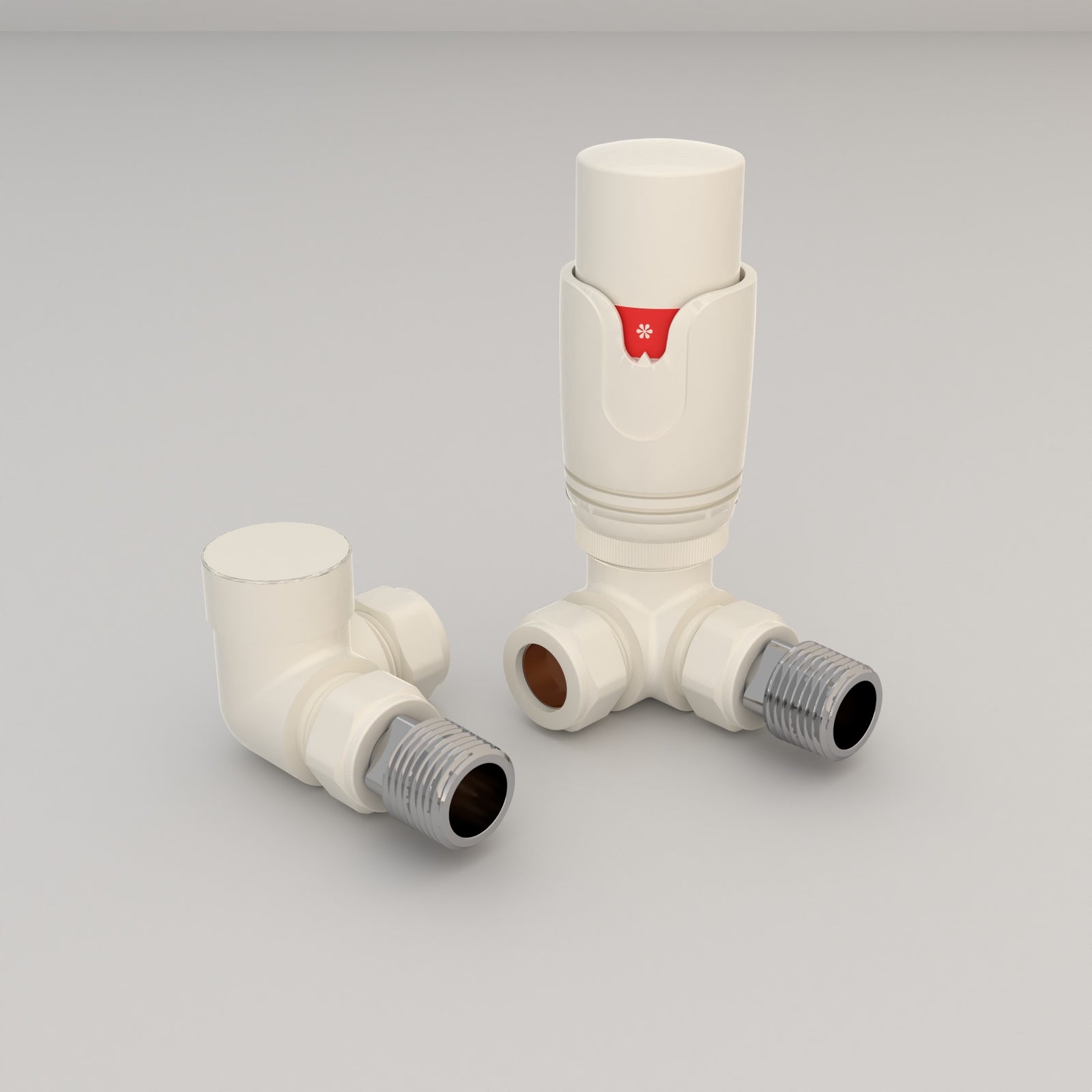 Essenziale Corner Thermostatic Radiator Valve White