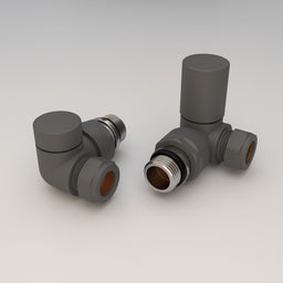 Essenziale Corner Manual Radiator Valve Anthracite
