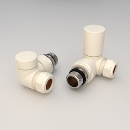 Essenziale Corner Manual Radiator Valve White