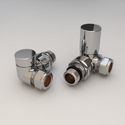 Essenziale Corner Manual Radiator Valve Chrome